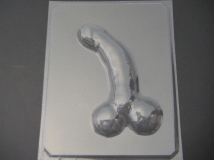 171x 7.5 Inch Curved Penis Chocolate Candy Mold